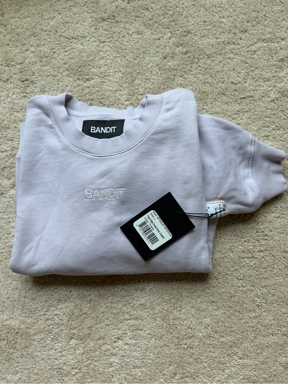 Bandit Classic Crewneck Sweatshirt - Thistle (light purple) women’s L